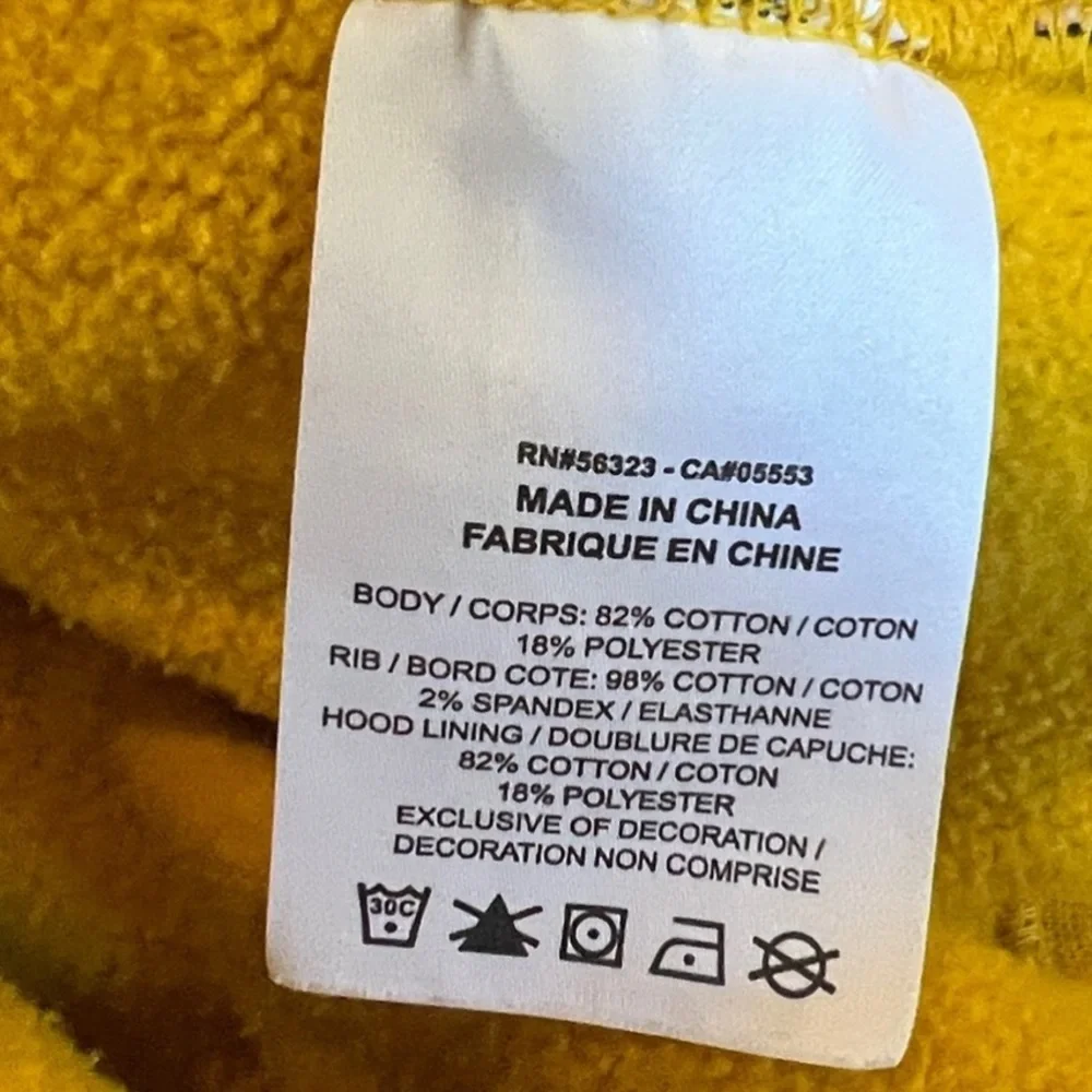Nike Air Jordan Flight Yellow Hoodie Sweatshirt Pullover Men's Size L